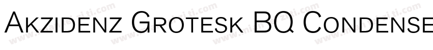 Akzidenz Grotesk BQ Condensed A Bol字体转换